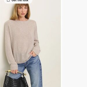 Reformation Cream Cashmere Boyfriend Sweater